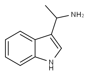 1-(1H-吲哚-3-基)乙胺 结构式