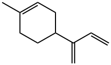 1-methyl-4-(1-methyleneallyl)cyclohexene  结构式