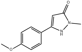 2,4-DIHYDRO-5-(4-METHOXYPHENYL)-2-METHYL-3H-PYRAZOL-3-ONE 结构式