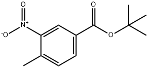 4-甲基-3-硝基苯甲酸叔丁酯 结构式
