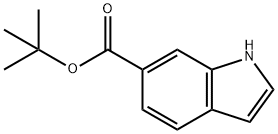 1H-吲哚-6-羧酸叔丁酯 结构式