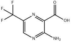 3-氨基-6-三氟甲基吡嗪-2-甲酸 结构式