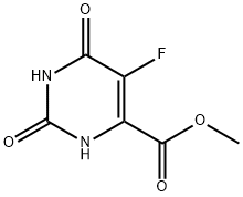 5-氟-2,6-二氧-1,2,3,6-四氢嘧啶-4-羧酸甲酯 结构式