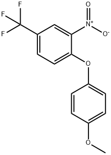 4-(4-甲氧基苯氧基)-3-硝基三氟甲苯 结构式