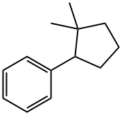 2,2-Dimethylcyclopentylbenzene 结构式
