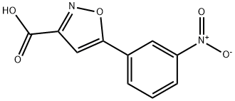 5-(3-硝基苯基)异噁唑-3-甲酸 结构式