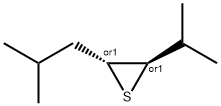 Thiirane, 2-(1-methylethyl)-3-(2-methylpropyl)-, trans- (9CI) 结构式