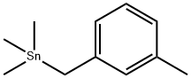 Trimethyl[(3-methylphenyl)methyl]stannane 结构式