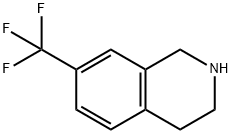 7-(三氟甲基)-1,2,3,4-四氢异喹啉 结构式