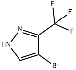 4-溴-3-三氟甲基吡唑 结构式