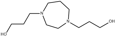 N,N'-二(3-羟基丙基)高哌嗪 结构式