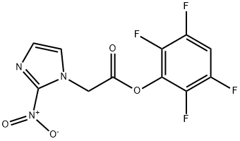 2-NITRO-1H-IMIDAZOLE-1-ACETIC ACID 2,3,5,6-TETRAFLUOROPHENYL ESTER 结构式