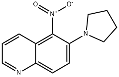 5-NITRO-6-(PYRROLIDIN-1-YL)QUINOLINE 结构式
