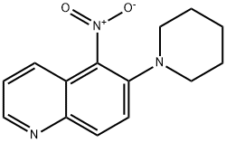 5-NITRO-6-(PIPERIDIN-1-YL)QUINOLINE 结构式