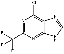 6-氯-2-(三氟甲基)-9H-嘌呤 结构式