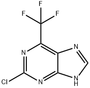 2-氯-6(三氟甲基)-9H-嘌呤 结构式
