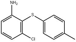 3-氯-2-[(4-甲基苯基)硫代]苯胺 结构式