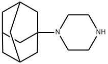 哌嗪,1-三环[3.3.1.1]癸-1-基- 结构式