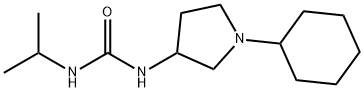 Urea, 1-(1-cyclohexyl-3-pyrrolidinyl)-3-isopropyl- 结构式