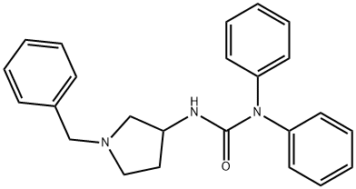 3-(1-Benzylpyrrolidin-3-yl)-1,1-diphenylurea 结构式