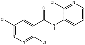 3,6-DICHLORO-N-(2-CHLORO-3-PYRIDINYL)PYRIDAZINE-4-CARBOXAMIDE 结构式