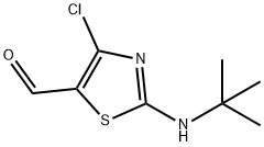 4-CHLORO-2-(TERT-BUTYLAMINO)-5-THIAZOLECARBOXALDEHYDE 结构式