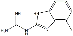 Guanidine, (4-methyl-1H-benzimidazol-2-yl)- (9CI) 结构式