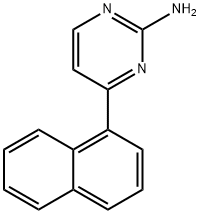 4-(萘-1-基)嘧啶-2-胺 结构式