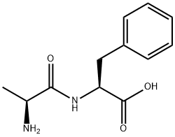DL-丙氨酰基-DL-苯基丙氨酸 结构式