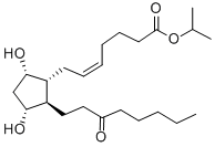 13,14-DIHYDRO-15-KETO PROSTAGLANDIN F2ALPHA ISOPROPYL ESTER 结构式