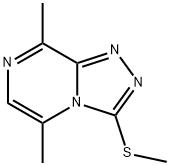 5,8-Dimethyl-3-(methylthio)-1,2,4-triazolo[4,3-a]pyrazine 结构式
