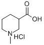 1-甲基哌啶-3-羧酸盐酸盐 结构式