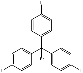 4,4',4''-三氟代三苯甲基溴 结构式