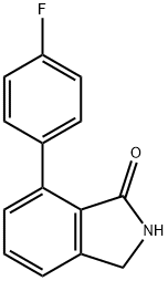 7-(4-氟苯基)异吲哚啉-1-酮 结构式