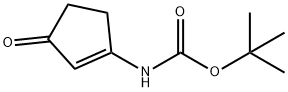 Carbamic acid, (3-oxo-1-cyclopenten-1-yl)-, 1,1-dimethylethyl ester (9CI) 结构式
