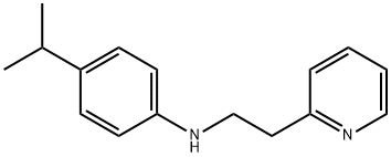 N1-[2-(2-PYRIDYL)ETHYL]-4-ISOPROPYLANILINE 结构式