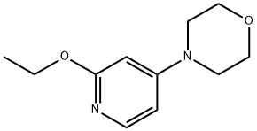 Morpholine, 4-(2-ethoxy-4-pyridinyl)- (9CI) 结构式