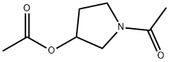 3-Pyrrolidinol, 1-acetyl-, acetate (ester) (9CI) 结构式