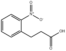 3-(2-硝基苯基)丙酸 结构式
