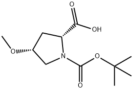 CIS-BOC-4-METHOXY-D-PROLINE 结构式