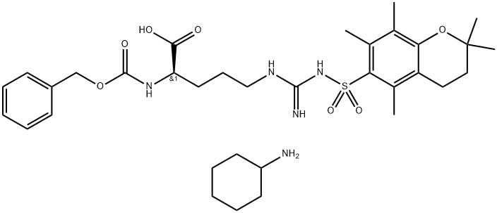 精氨酸环己基铵盐 结构式