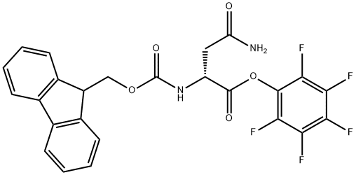 FMOC-D-ASN-OPFP 结构式