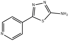 2-氨基-5-(4-吡啶基)-1,3,4-噻重氮 结构式