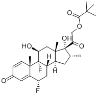 特戊酸氟米松 结构式