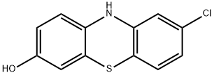 2-氯-7-羟基吩噻嗪 结构式
