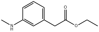 2-(3-(甲氨基)苯基)乙酸乙酯 结构式