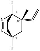 2,3-Diazabicyclo[2.2.2]oct-2-ene,5-ethenyl-5-methyl-,(1alpha,4alpha,5beta)-(9CI) 结构式