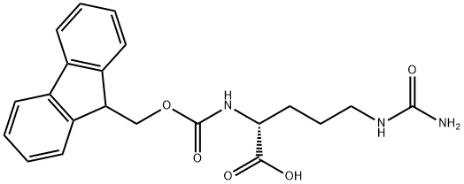 FMOC-氨基酸FMOC-D-CIT-OH 结构式