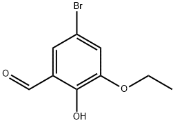 2-羟基-3-乙氧基-5-溴苯甲醛 结构式