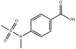 4-[甲基(甲基磺酰基)氨基]苯甲酸 结构式